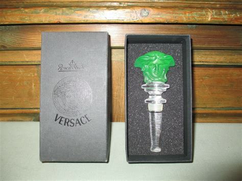 versace green bottle stopper|versace bottle stopper rosenthal.